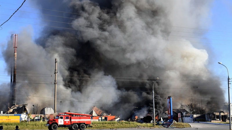 Летели цистерны: как взрывалась АЗС в Новосибирске