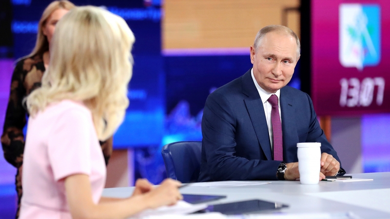 Миллион вопросов: «Прямая линия с Владимиром Путиным». LIVE