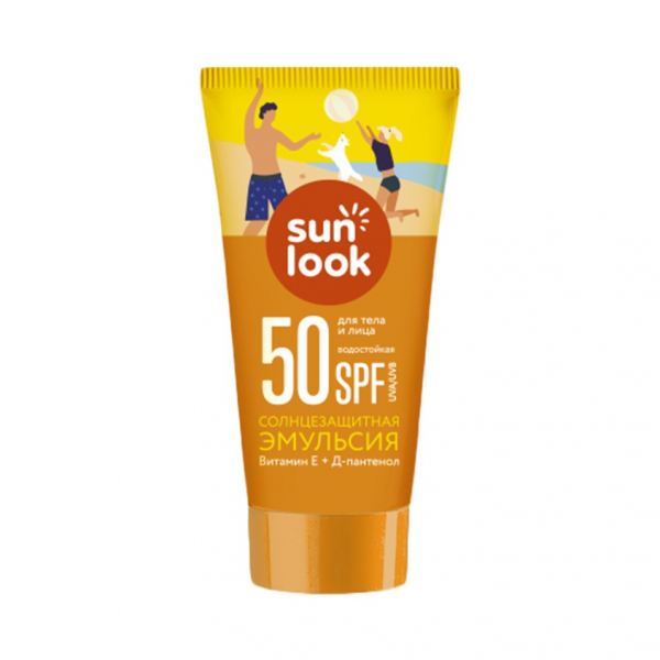 Эмульсия для тела `SUN LOOK` солнцезащитная водостойкая SPF-50 mini 30 мл